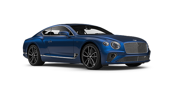 Bentley Braga Bentley GT Azure coupe in Sequin Blue paint front 34