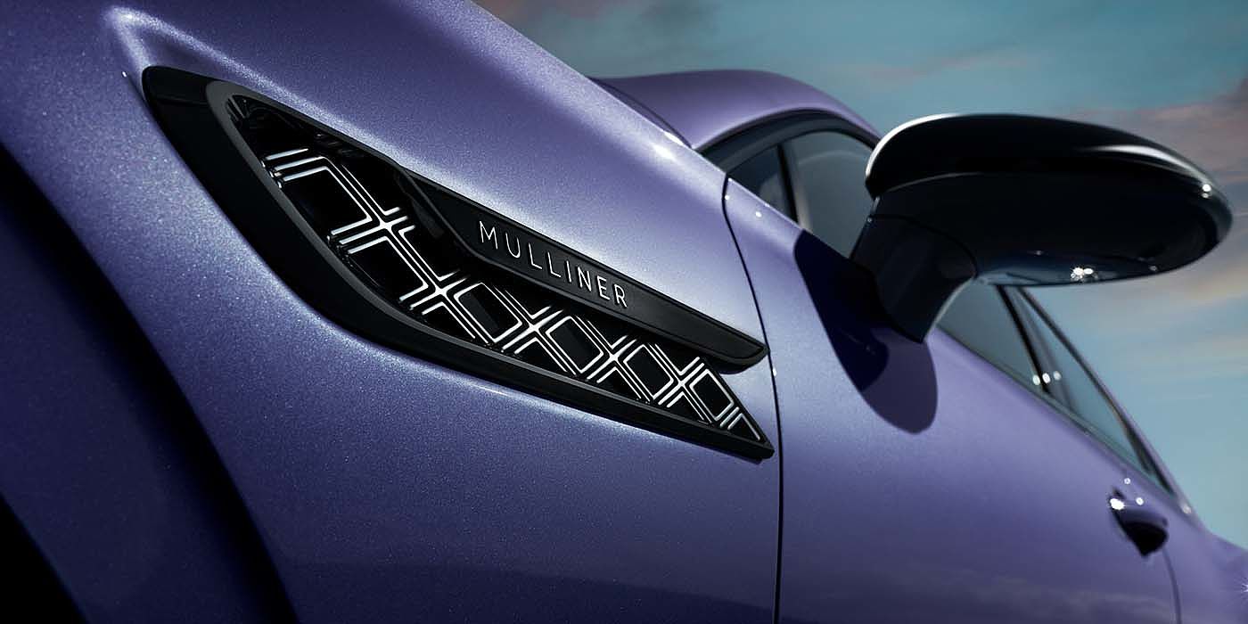 Bentley Braga Bentley Flying Spur Mulliner in Tanzanite Purple paint with Blackline Specification wing vent